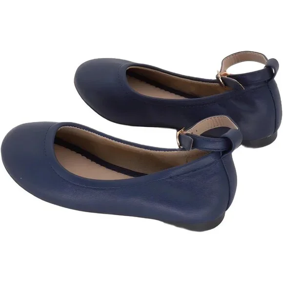 DREAM PAIRS Girls Dress Shoes Girl's Flat Ankle Strap Ballet Size 10 Toddler - Picture 3 of 5